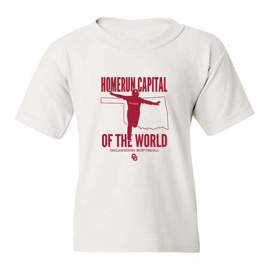 Oklahoma - NCAA Softball : Payton Westra - Homerun Capital Of the World Youth T-Shirt-0