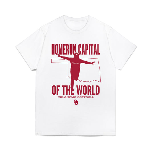 Oklahoma - NCAA Softball : Lexi McDaniel - Homerun Capital Of the World Comfort Colors T-Shirt-0
