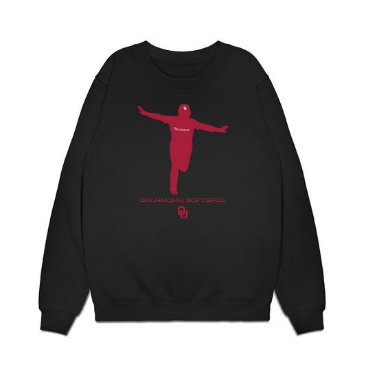 Oklahoma - NCAA Softball : Kendall Wells - Homerun Premium Crewneck Sweatshirt-0