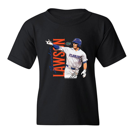 Florida - NCAA Baseball : Brendan Lawson - Collage Youth T-Shirt-0