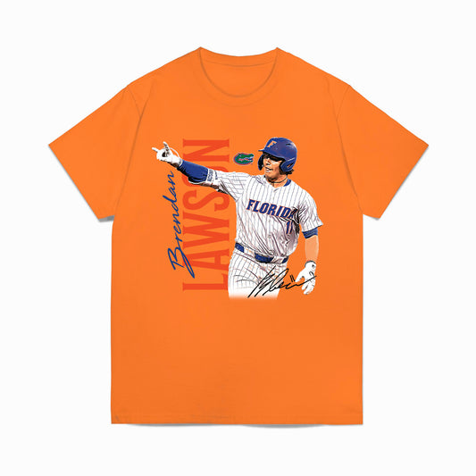 Florida - NCAA Baseball : Brendan Lawson - Collage Comfort Colors T-Shirt-0