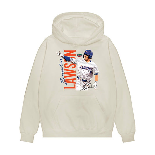 Florida - NCAA Baseball : Brendan Lawson - Collage Premium Hooded Sweatshirt-0