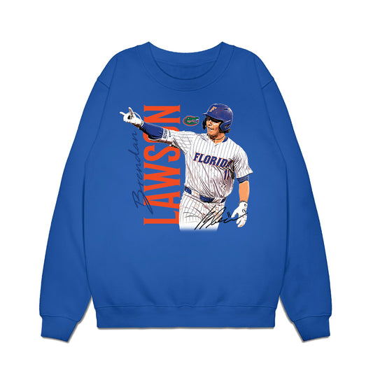 Florida - NCAA Baseball : Brendan Lawson - Collage Premium Crewneck Sweatshirt-0