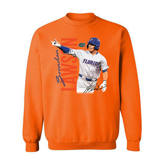 Florida - NCAA Baseball : Brendan Lawson - Collage Crewneck Sweatshirt-0
