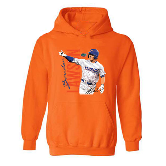 Florida - NCAA Baseball : Brendan Lawson - Collage Hooded Sweatshirt-0