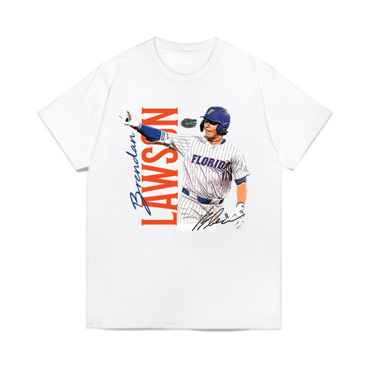 Florida - NCAA Baseball : Brendan Lawson - Collage Comfort Colors T-Shirt-0