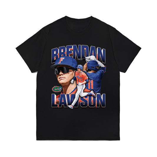 Florida - NCAA Baseball : Brendan Lawson - Collage Comfort Colors T-Shirt-0