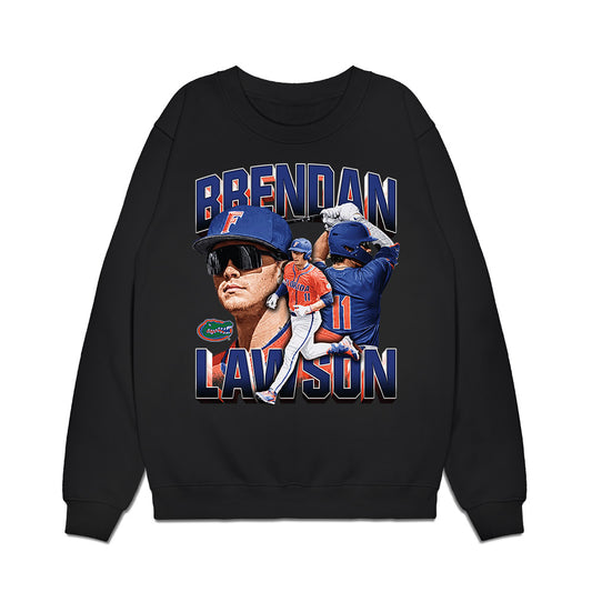 Florida - NCAA Baseball : Brendan Lawson - Collage Premium Crewneck Sweatshirt-0