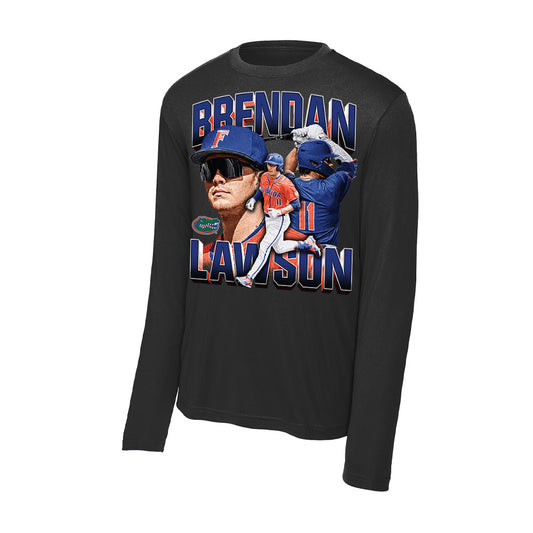 Florida - NCAA Baseball : Brendan Lawson - Collage Activewear Long Sleeve T-Shirt-0