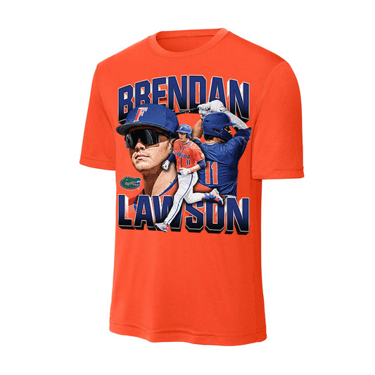 Florida - NCAA Baseball : Brendan Lawson - Collage Activewear T-Shirt-0
