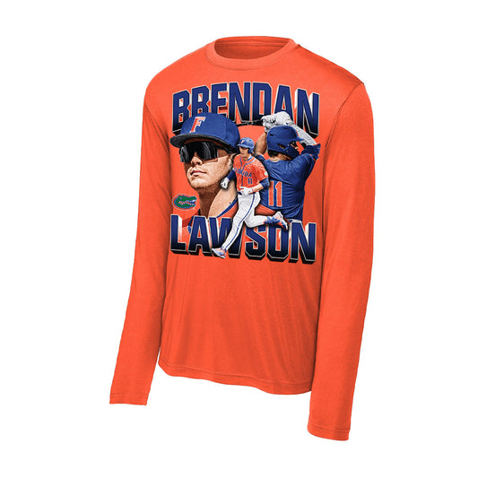 Florida - NCAA Baseball : Brendan Lawson - Collage Activewear Long Sleeve T-Shirt-0