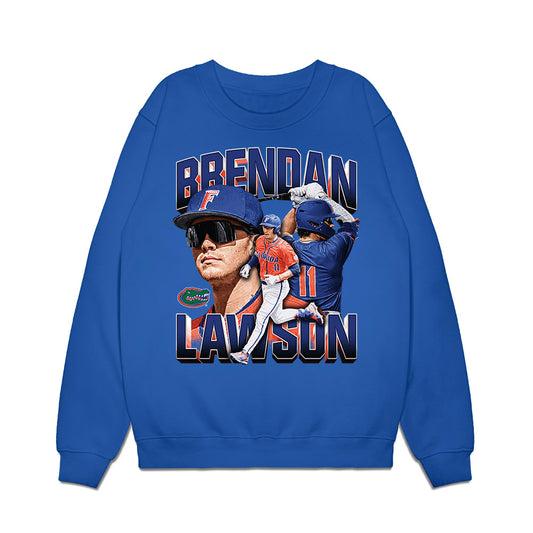 Florida - NCAA Baseball : Brendan Lawson - Collage Premium Crewneck Sweatshirt-0