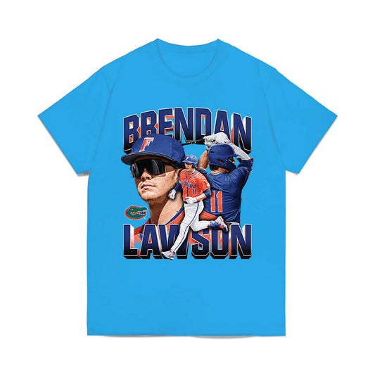 Florida - NCAA Baseball : Brendan Lawson - Collage Comfort Colors T-Shirt-0