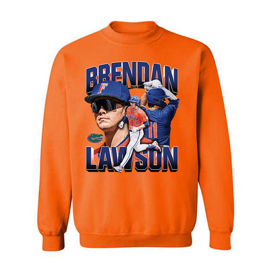 Florida - NCAA Baseball : Brendan Lawson - Collage Crewneck Sweatshirt-0