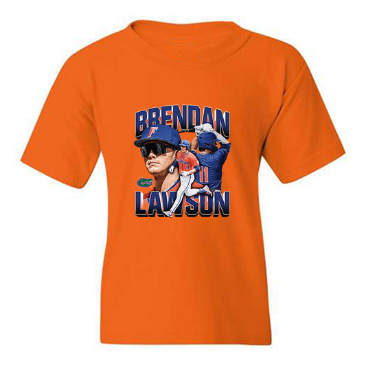 Florida - NCAA Baseball : Brendan Lawson - Collage Youth T-Shirt-0