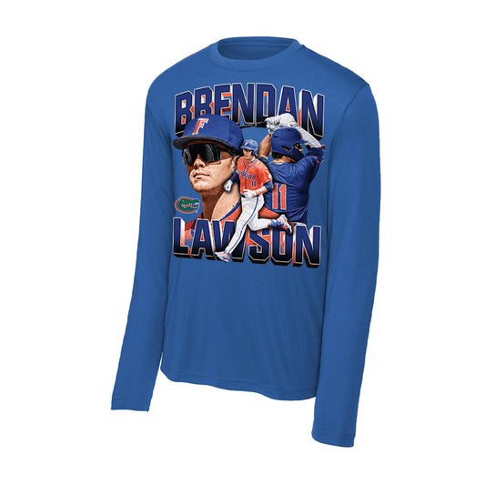 Florida - NCAA Baseball : Brendan Lawson - Collage Activewear Long Sleeve T-Shirt-0