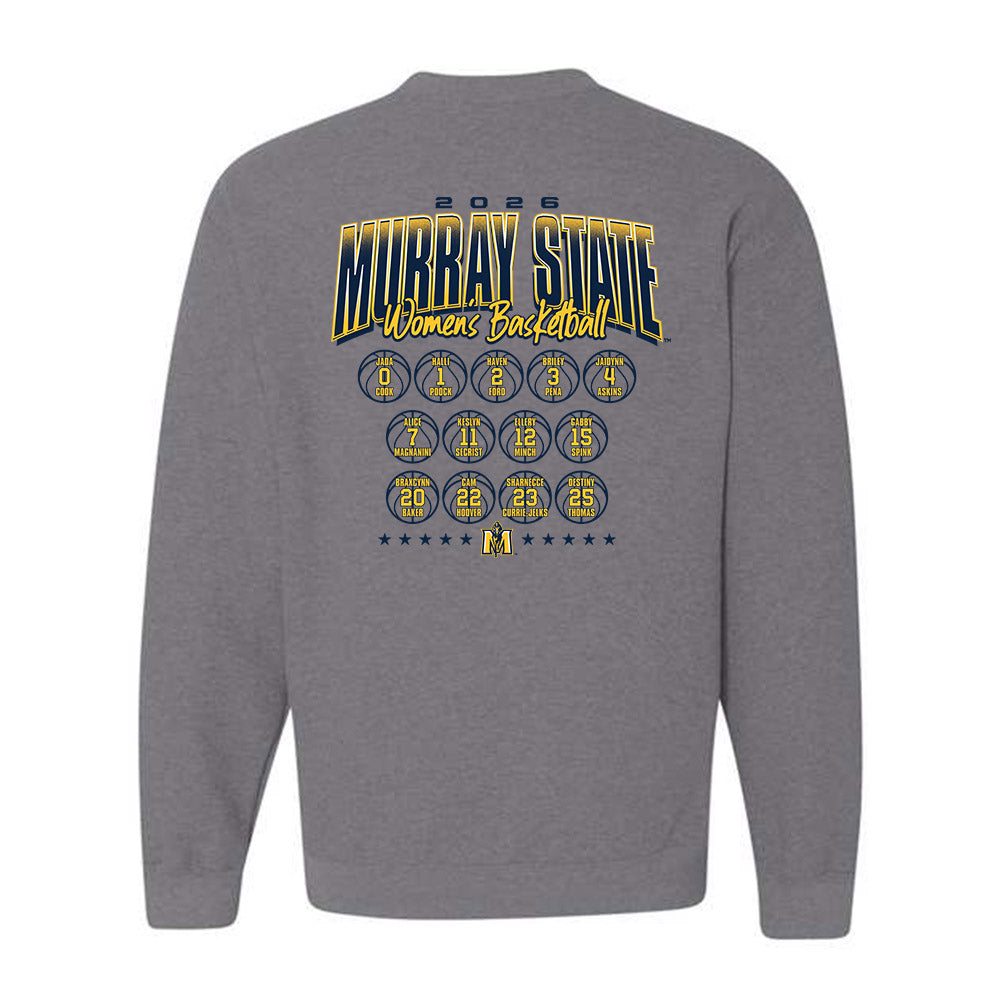 Murray State - NCAA Women's Basketball : Roster Crewneck Sweatshirt-1