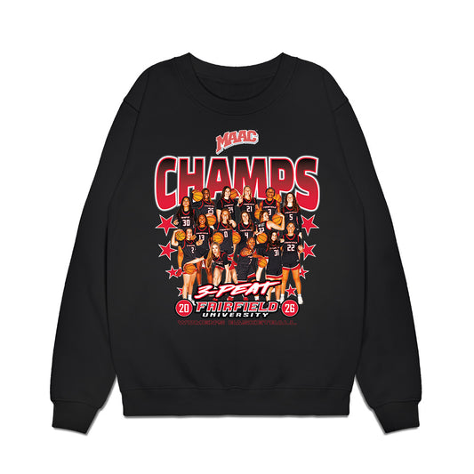Fairfield - NCAA Women's Basketball : - MAAC Conference Tournament Champions Premium Crewneck Sweatshirt-0