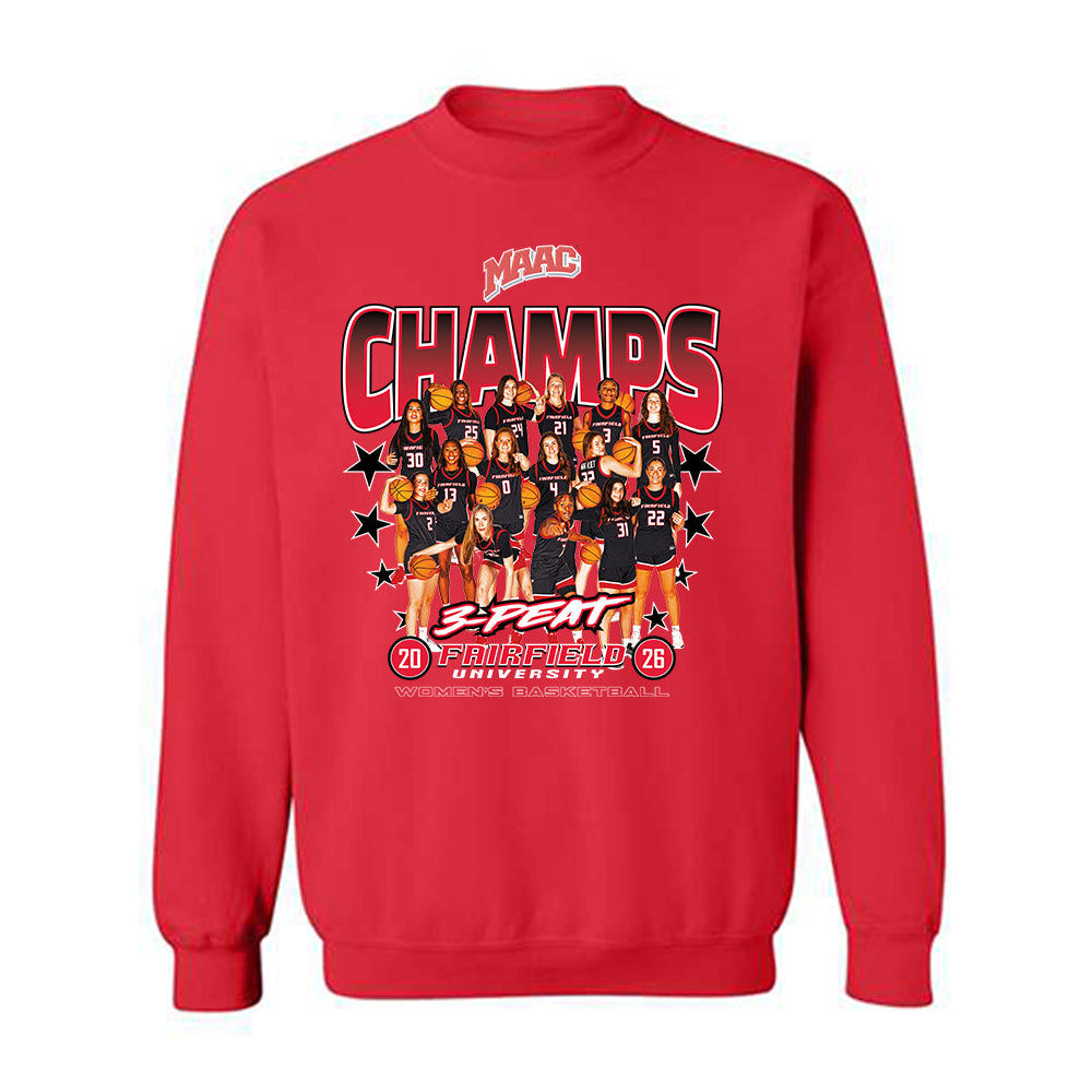 Fairfield - NCAA Women's Basketball : - MAAC Conference Tournament Champions Crewneck Sweatshirt-0