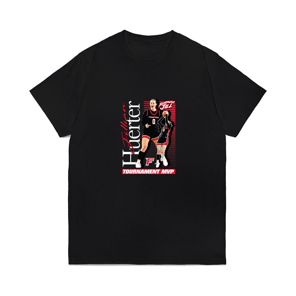 Fairfield - NCAA Women's Basketball : Jillian Huerter - Collage Comfort Colors T-Shirt-0