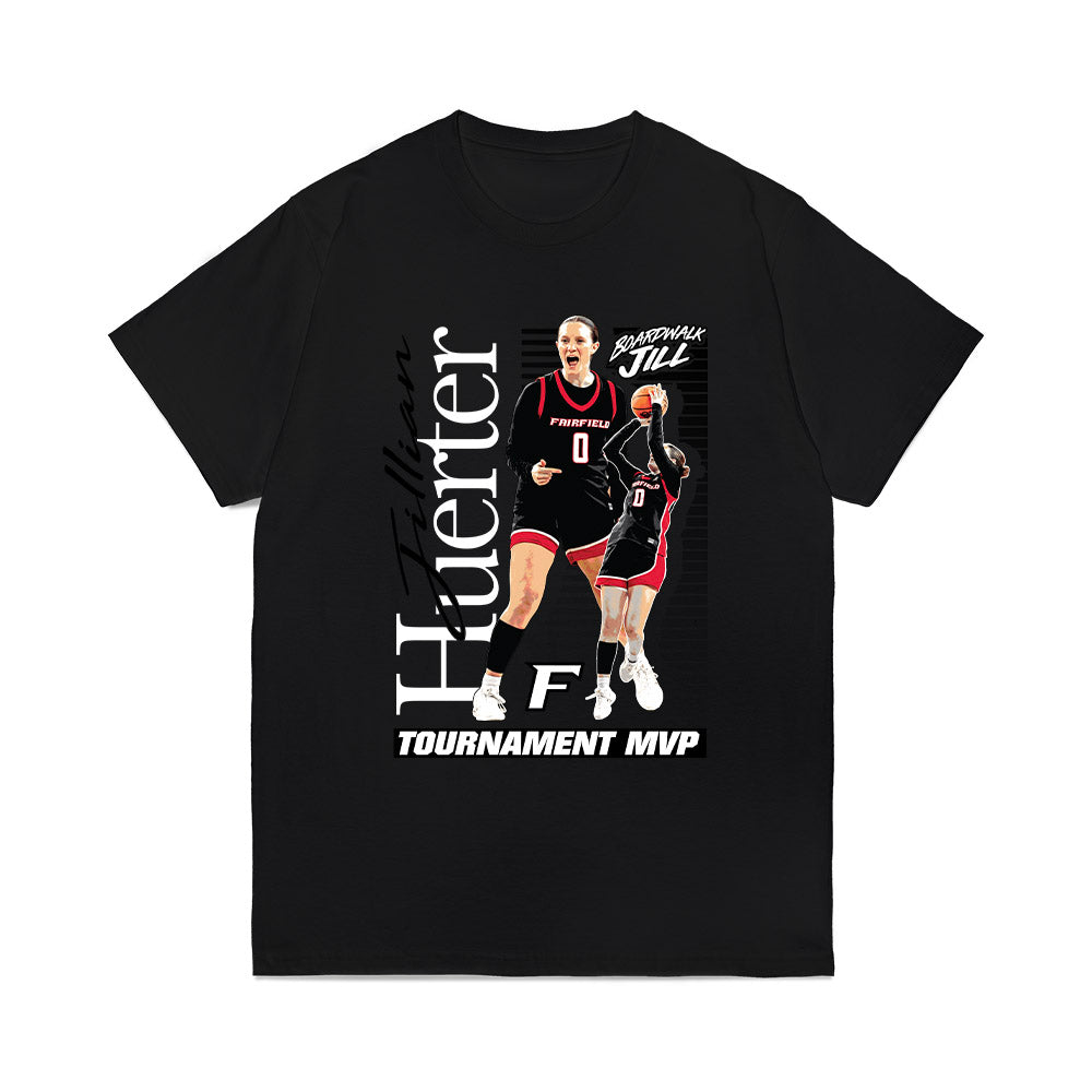 Fairfield - NCAA Women's Basketball : Jillian Huerter - Collage Comfort Colors T-Shirt-1