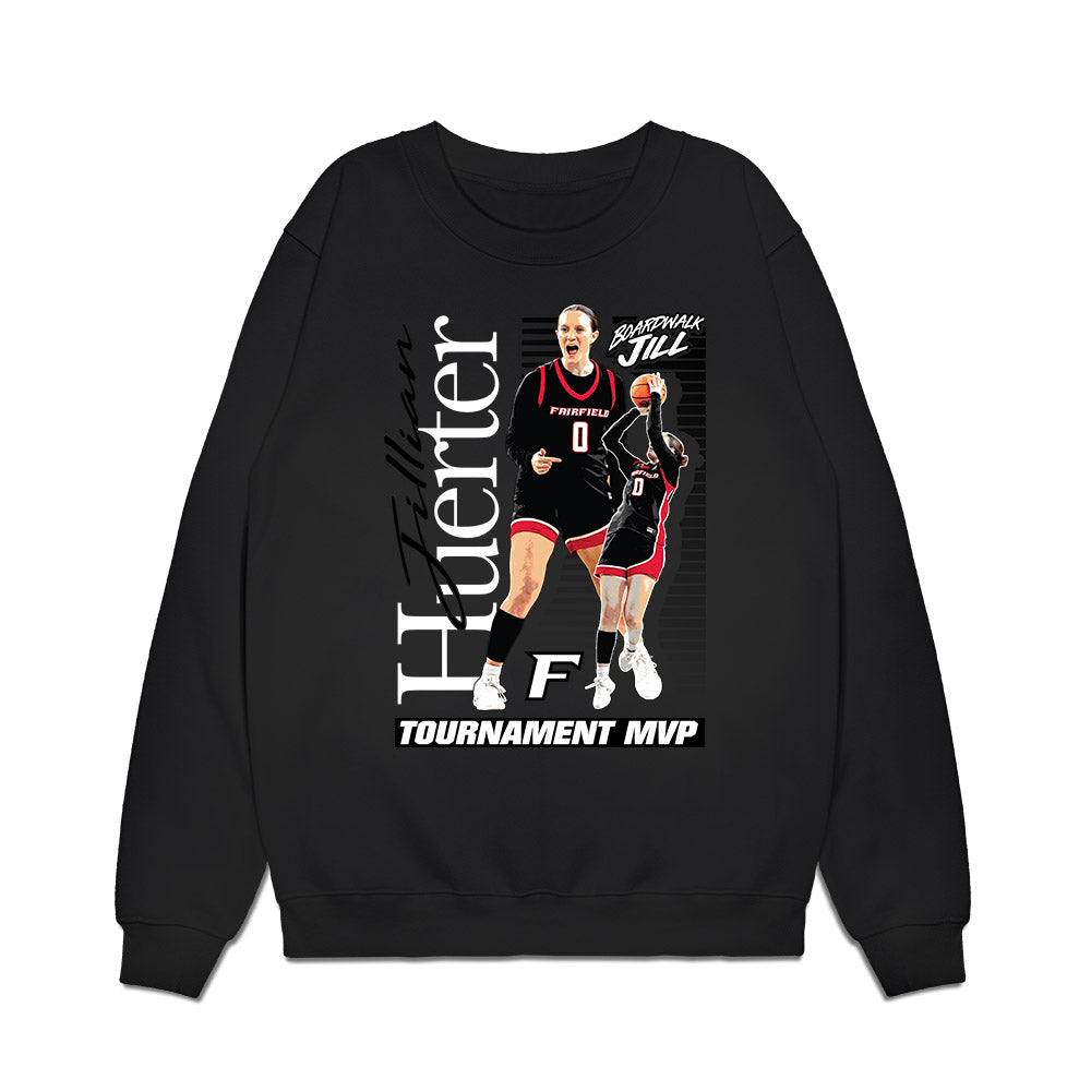 Fairfield - NCAA Women's Basketball : Jillian Huerter - Collage Premium Crewneck Sweatshirt-1
