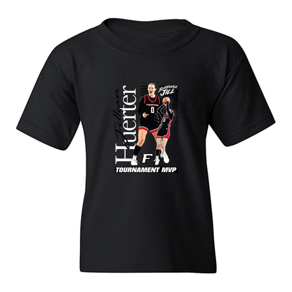 Fairfield - NCAA Women's Basketball : Jillian Huerter - Collage Youth T-Shirt-1