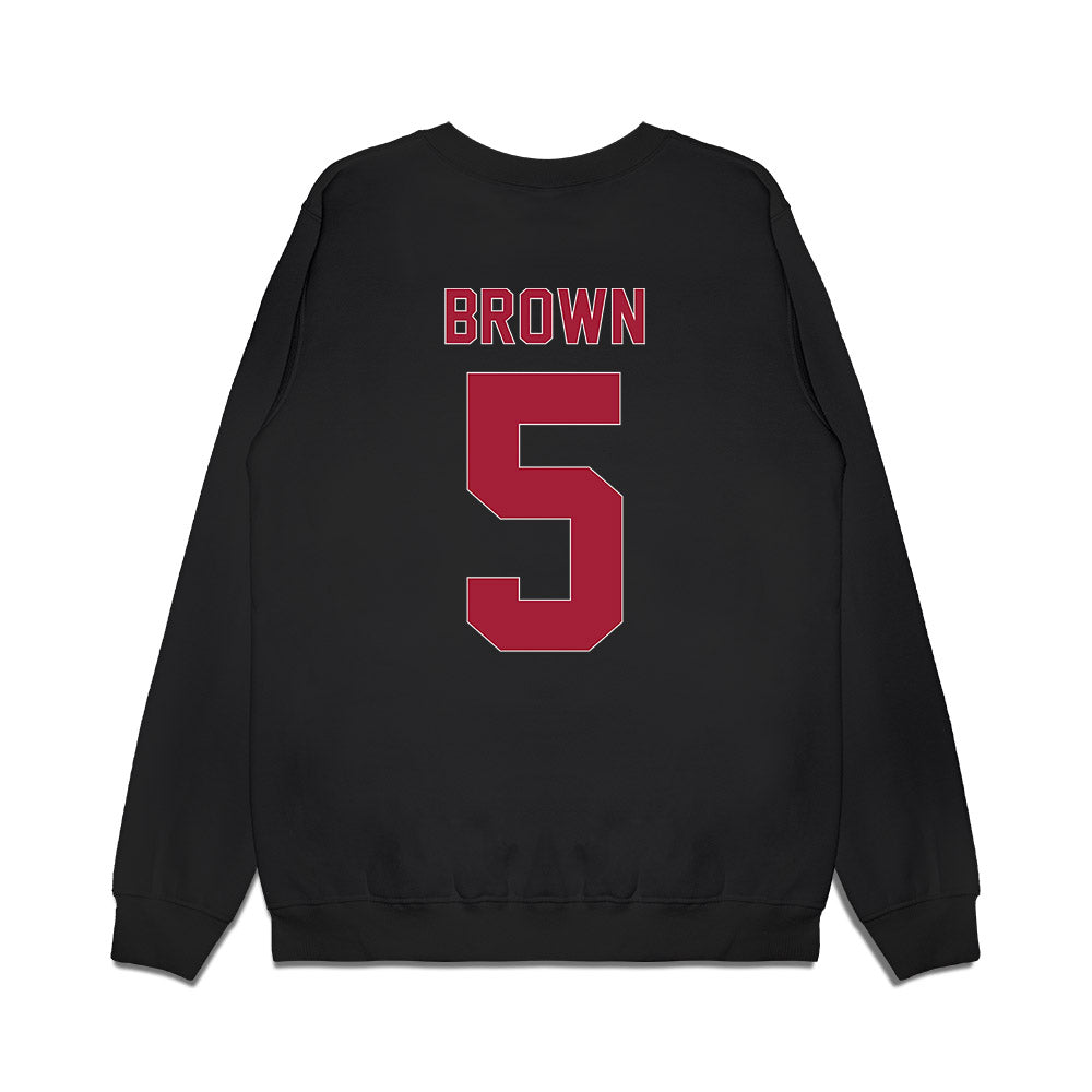 Lenoir Rhyne - NCAA Women's Basketball : Elyseia Brown - Vintage Shersey Premium Crewneck Sweatshirt-1