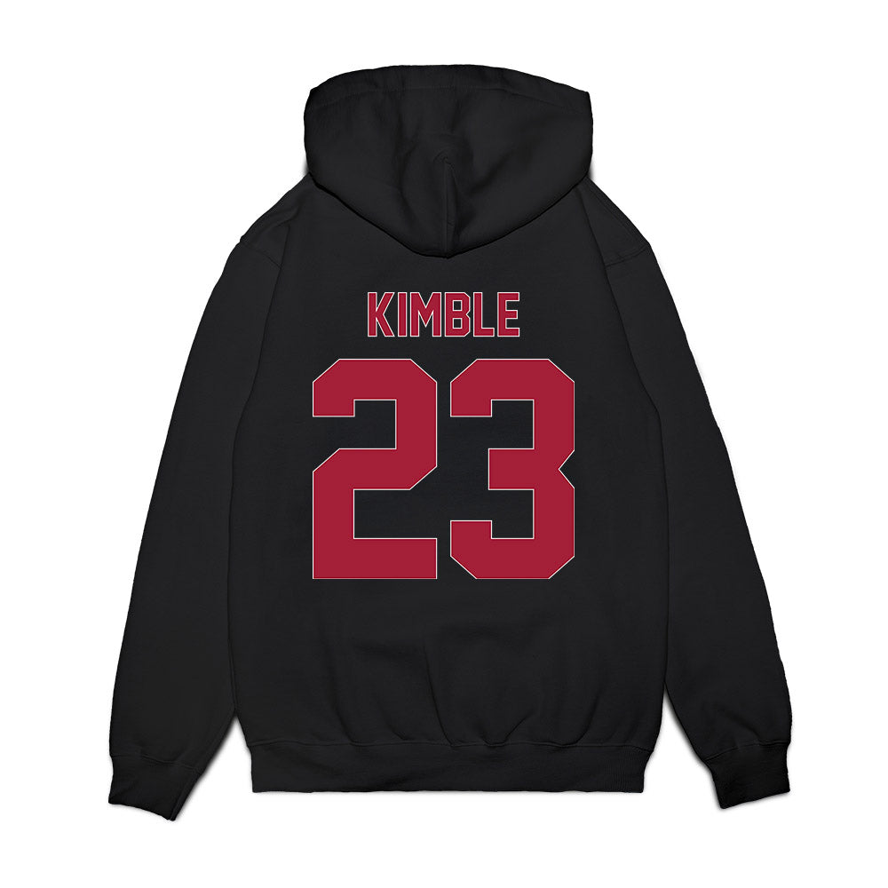 Lenoir Rhyne - NCAA Men's Basketball : Blessin Kimble - Vintage Shersey Premium Hooded Sweatshirt-1