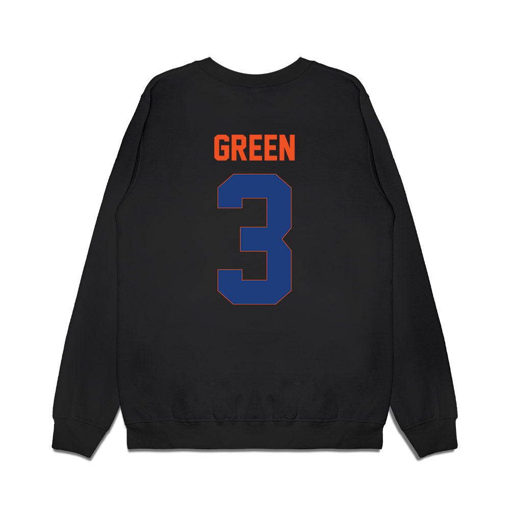 HCU - NCAA Men's Basketball : Kylin Green - Vintage Shersey Premium Crewneck Sweatshirt-1