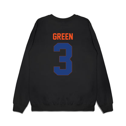 HCU - NCAA Men's Basketball : Kylin Green - Vintage Shersey Premium Crewneck Sweatshirt-1