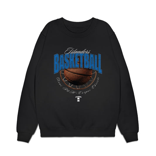 Texas A&M Corpus Christi - NCAA Women's Basketball : Trinity Slocum - Vintage Basketball Shersey Premium Crewneck Sweatshirt-0