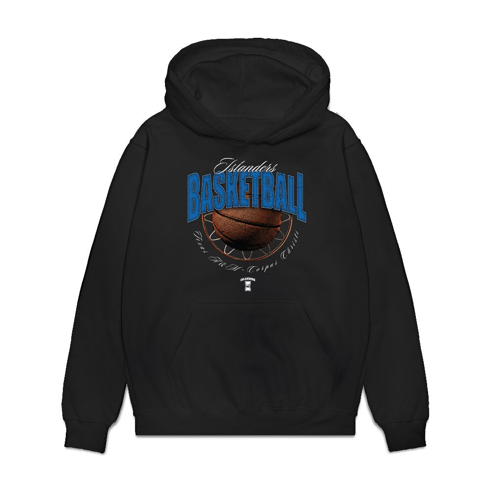 Texas A&M Corpus Christi - NCAA Women's Basketball : Naiya Carney - Vintage Basketball Shersey Premium Hooded Sweatshirt-0