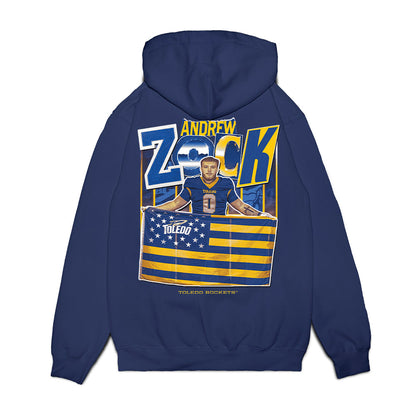 Toledo - NCAA Football : Andrew Zock - Collage Fleece Hooded Sweatshirt-1
