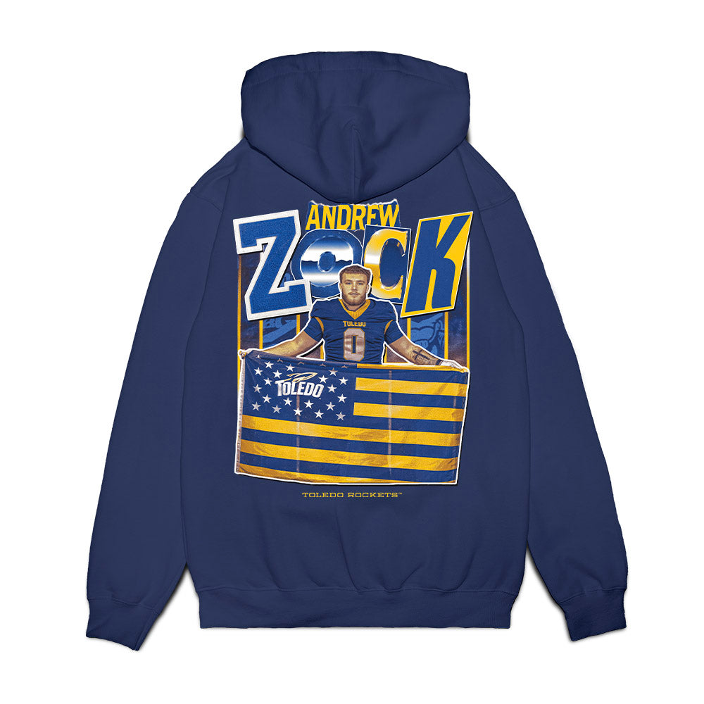 Toledo - NCAA Football : Andrew Zock - Collage Fleece Hooded Sweatshirt-1