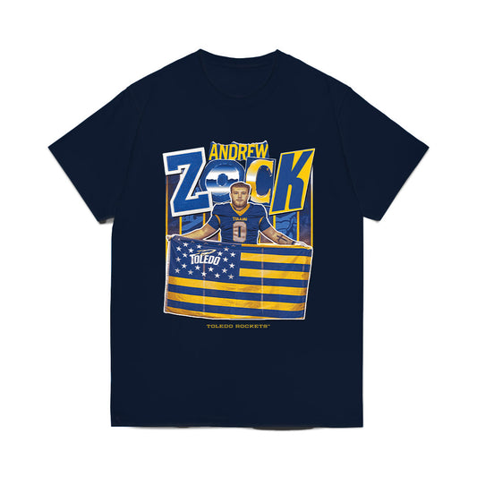 Toledo - NCAA Football : Andrew Zock - Collage Comfort Colors T-Shirt-0