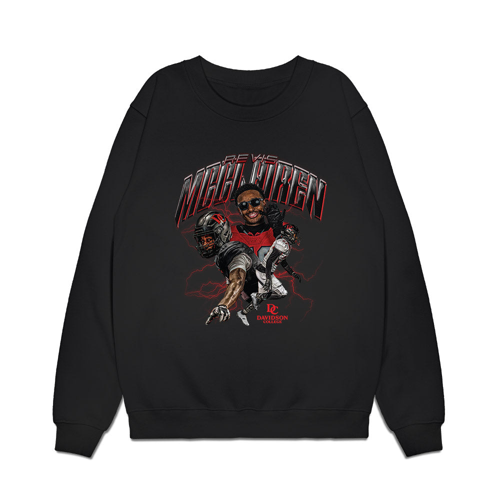 Davidson - NCAA Football : Revis McClairen - Collage Premium Crewneck Sweatshirt-0