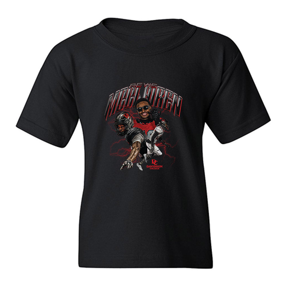 Davidson - NCAA Football : Revis McClairen - Collage Youth T-Shirt-0