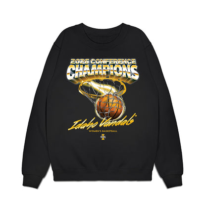 Idaho - NCAA Women's Basketball : Sarah Brans - 2026 Conference Champions Premium Crewneck Sweatshirt-0