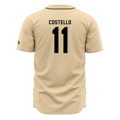 Wake Forest - NCAA Baseball : Luke Costello - Cream Jersey-1