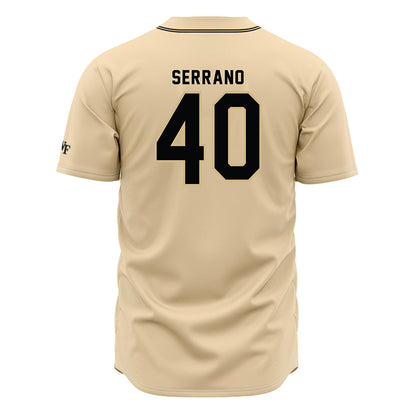 Wake Forest - NCAA Baseball : Jordan Serrano - Cream Jersey-1