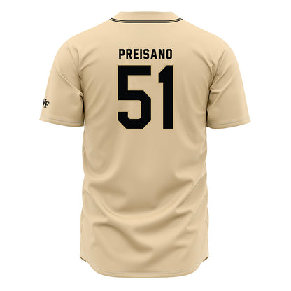 Wake Forest - NCAA Baseball : Ryan Preisano - Cream Jersey-1