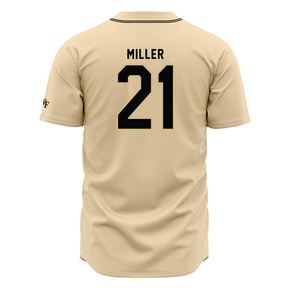 Wake Forest - NCAA Baseball : Jackson Miller - Cream Jersey-1