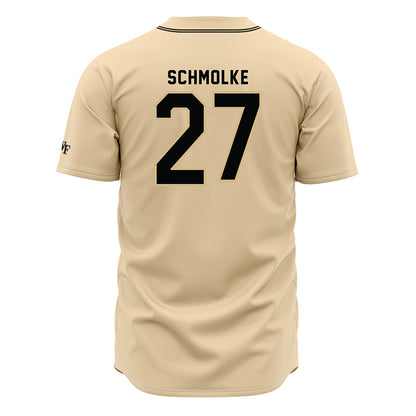 Wake Forest - NCAA Baseball : Luke Schmolke - Cream Jersey-1