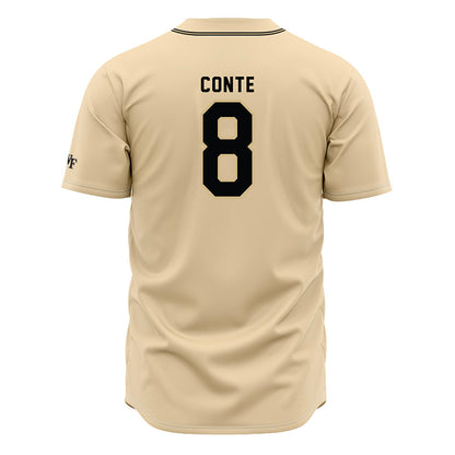 Wake Forest - NCAA Baseball : Matt Conte - Cream Jersey-1