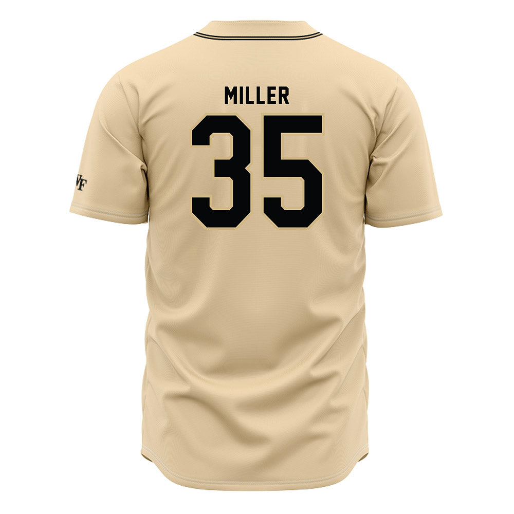 Wake Forest - NCAA Baseball : Griffin Miller - Cream Jersey-1