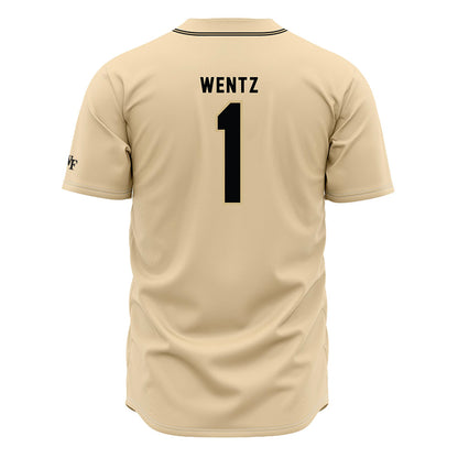 Wake Forest - NCAA Baseball : Dalton Wentz - Cream Jersey-1