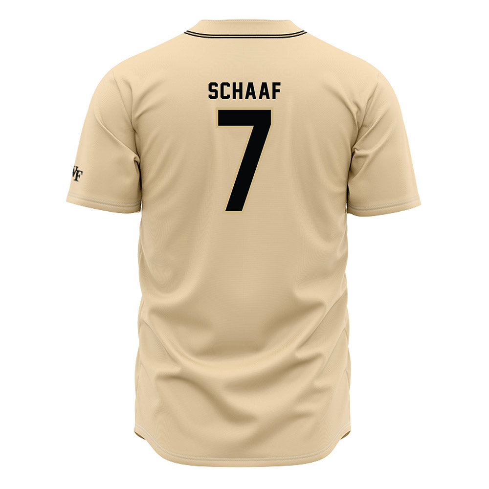 Wake Forest - NCAA Baseball : Blake Schaaf - Cream Jersey-1