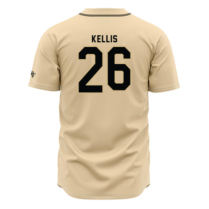 Wake Forest - NCAA Baseball : Daniel Kellis - Cream Jersey-1