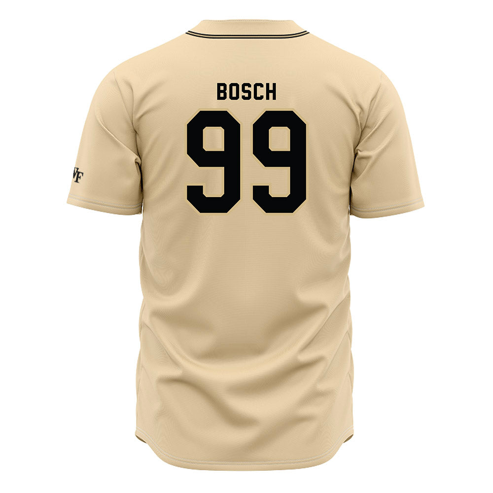 Wake Forest - NCAA Baseball : Ryan Bosch - Cream Jersey-1